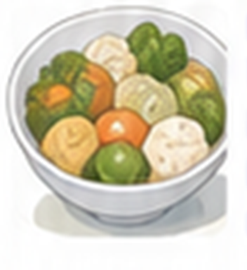 食材から献立を考えるイラスト