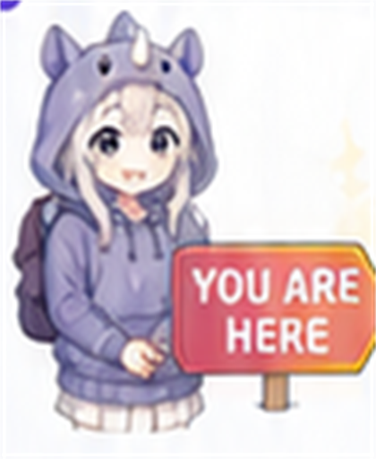 順路を示す看板を持つSAI